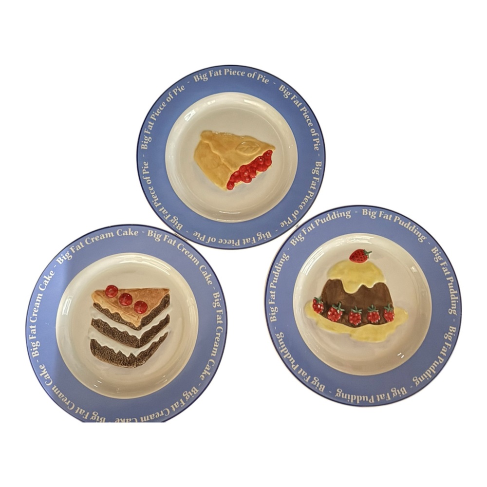 STUDIO NOVA Sweet Treats Set of 3 Dessert-Themed Plates